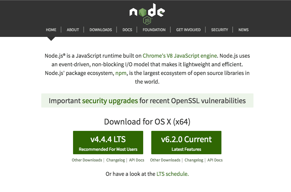 Node.jsをインストールsuru